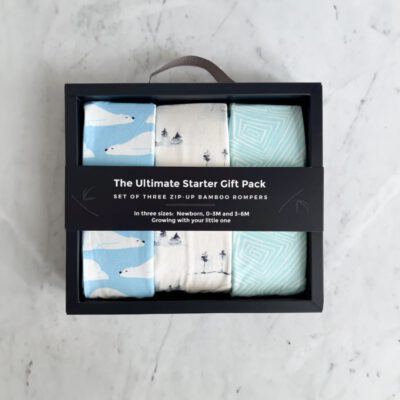 Set van 3 rompers - blauw