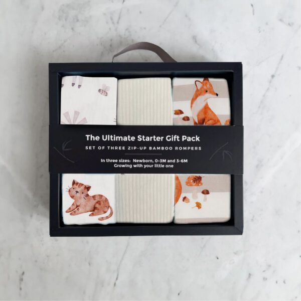 Set van 3 rompers - neutraal