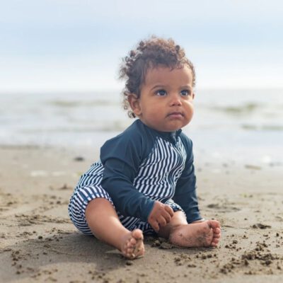 Zwempakje baby gestreept